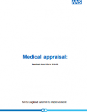 Medical appraisal: Feedback from GPs in 2018-19